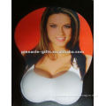 girl breast gel cloth mouse pads